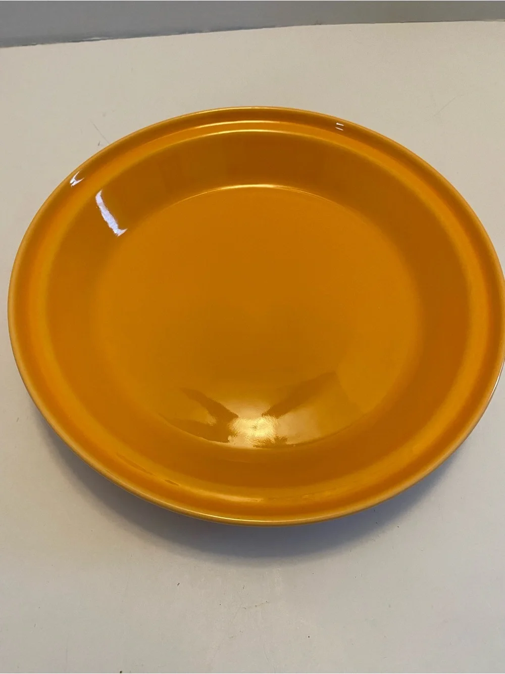 Fiesta - Tangerine Orange Deep Dish Pie Baker Plate Pan Dish Homer Laughlin HLC